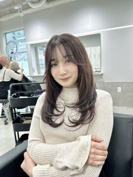 ラフィット 香椎(lafit) 極上レイヤーカット&ピンクブラウン
