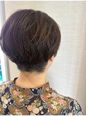 ハンサムショート/上品大人ショート/白髪ぼかし/白髪染め/春ヘア