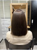 うるつや縮毛矯正×赤みなしカラー