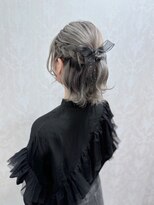 アトリエビューティーアミュ(atelier beauty AmU) 推し活 ライブ イベント 量産型 編み込みハーフアップ×リボン