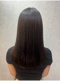 大人のうる艶ストレート 秋のヘアカラー/髪質改善Tr#2