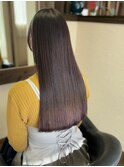 ツヤ髪ロングヘアストレート髪質改善トリートメント20代30代40代