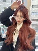 韓国赤髪！ブリーチなしwカラー♪