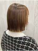 切りっぱなしボブ【TELA HAIR つくば研究学園】