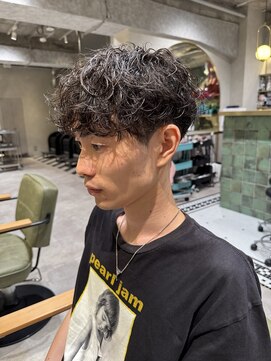 ゼスト リル 新宿(ZEST lill) シャドウパーマ くせ毛風 マッシュパーマ 新宿