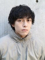 バイフィフス 原宿/表参道(by fifth)&nbsp;原宿ルーズパーマメンズカットセンターパート無造作マッシュ20代