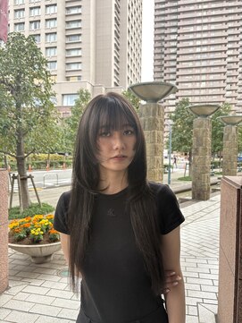 コムマティス 恵比寿ガーデンプレイス(Comme Matisse) ロングレイヤーカット/グレージュ/透明感カラー