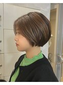 30代40代大人ショートボブ/美シルエット小顔ショート