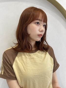 ミラ(MIRA) ブリーチ無しダブルカラー／オレンジカラー／オレンジブラウン