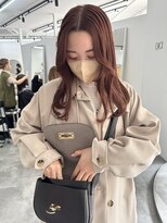 ディッシィ 立川(D'ICI)&nbsp;【YUI】顔まわりカット/Orange Brown