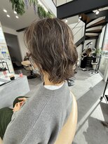 バーチミシマ(BIRCH mishima)&nbsp;パーマを活かしたハイライトアッシュベージュ☆圧倒的パーマヘア