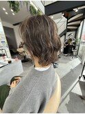 パーマを活かしたハイライトアッシュベージュ☆圧倒的パーマヘア