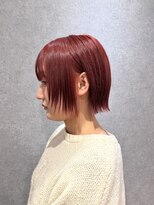 ノブレス ノアール(NOBLESSE NOIR) 外ハネボブ/チェリーレッド