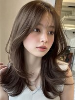 ノイズオオサカ 天王寺店(NOISM OSAKA)&nbsp;韓国風レイヤーカット/ロングレイヤー/ハッシュカット/10代20代