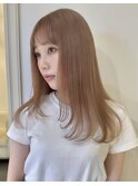 那覇/イメチェン/ピンクベージュ/アンブレラカラー/前髪