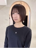 ローレン(LOREN) ボブ/ヘイリーボブ/レイヤーカット/小顔/ベージュ/髪質改善/前髪