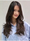 韓国風ハイレイヤーロング