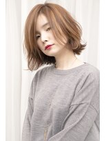 モカ ヘアーデザイン(moca HAIR DESIGN)&nbsp;ハイライトを入れて立体感をつけたボブ