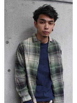 ブークル(boucle) 外国人風セミウェット無造作ショートネオウルフ