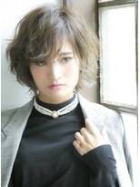 ロンド シャルム 吉祥寺(Lond charme)&nbsp;オリーブグレー/ショート/前髪/レイヤー/髪質改善/吉祥寺