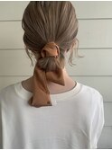 一つ結びボブ