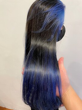 オーティティ(O-TETE) O-tete ブルーオンフロントグラデーションカラーブリーチ