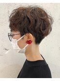 Coast.かりあげベリーショート×パーマ