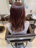 美髪イルミナカラーピンク