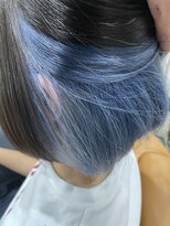 アフロディアンブランシュ(AphrodiaN branche) 20代30代40代　青髪インナーカラー[ブルーグレージュ]