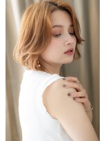 モッズヘア 越谷(mod's hair) かきあげ前髪韓国風内巻きワンカールボブTb1越谷20代30代40代