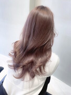 ヘアサロンガリカアオヤマ(hair salon Gallica aoyama) 【田中杏実】透け感ミルクティーブラウン/大人フェミニンロング