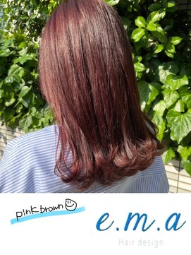 エマヘアデザイン(e.m.a Hair design) ピンクブラウン