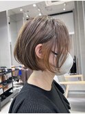 脱白髪染め×イヤリングカラー