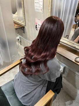 リエコー(RE'ECHO) プルエクステ/ボルドー/レッドカラー