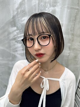 ロンド ストラーダ 心斎橋(Lond strada) マチルダボブ×インナーグレージュ【髪質改善/縮毛矯正】