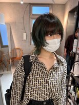 サンド 鹿児島中央(sand)&nbsp;黒髪/グレーベージュ/レイヤーロング/前髪パーマ[鹿児島駅]