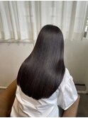 20代 30代 40代 ロング ストレート 艶感大人かわいい ウザバング