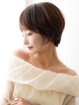 ラフィスヘアー シーマ 静岡店(La fith hair cima) 【La fith】丸みショート×ナチュラルブラウン