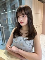 グロー 大宮(GLROW)&nbsp;韓国　レイヤーカット　顔周り　グレージュ　haruhi