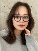 ノイ(noi)&nbsp;顔周りレイヤーカットグレージュカラーくびれボブベージュカラー