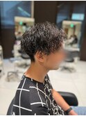 大人メンズ×ツイストスパイラルパーマ