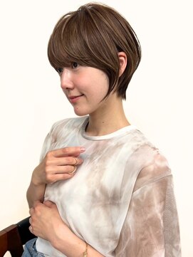 ネイロ バイ ジルブラン 葛西(NeiRo by JIL BLAN) ハイライト白髪ぼかしダブルカラーインナーカラーショートボブ