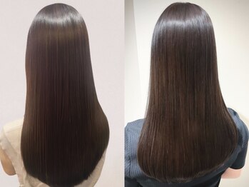 エンタク 新宿(enntaku)の写真/<縮毛矯正+カット¥12500~>マンツーマンだから叶う繊細な縮毛矯正◎[新宿駅/レイヤーカット/前髪/縮毛矯正]