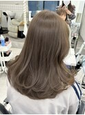 アッシュベージュ グレージュ 透明感カラー 赤み消しカラー