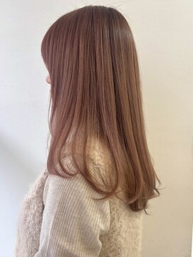 ミレバイジェニー (mirae by geny) ピンクベージュ　ブリーチカラー　s