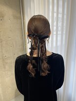 リリー(Lilley)&nbsp;マロンベージュ×姫カットレイヤー×韓国風巻き×髪質改善