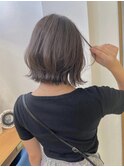 イメチェンショート外はねボブ美髪ブルーブラックワイドバング