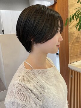 ロンド ボーイ 表参道(Lond BOY) 丸みショートミニウルフレイヤーカット顔周り前髪カット表参道