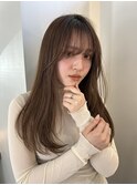 顔周りレイヤーカット/ロングヘア