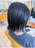 【morio成増/児玉】切りっぱなし外ハネボブ　縮毛矯正